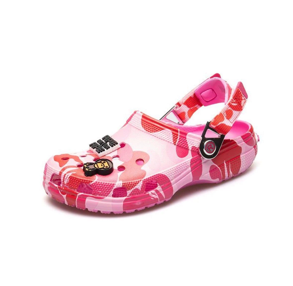Bape x Crocs Classic Clog Camo Pink